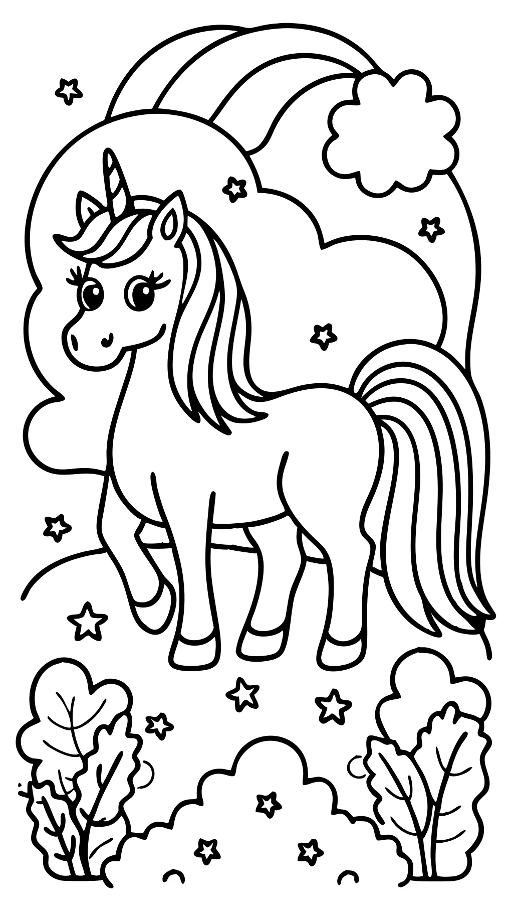 free coloring page unicorn